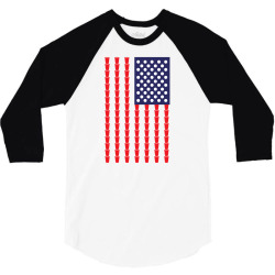 Beer Pong American Flag 3/4 Sleeve Shirt | Artistshot