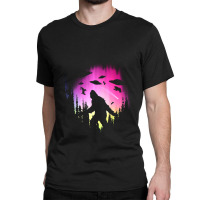 Bigfoot Ufos In Forest Classic T-shirt | Artistshot