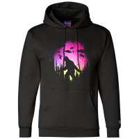 Bigfoot Ufos In Forest Champion Hoodie | Artistshot