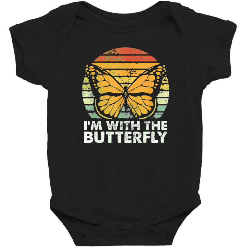 Im With Butterfly Halloween Costume Party Gift Baby Bodysuit | Artistshot