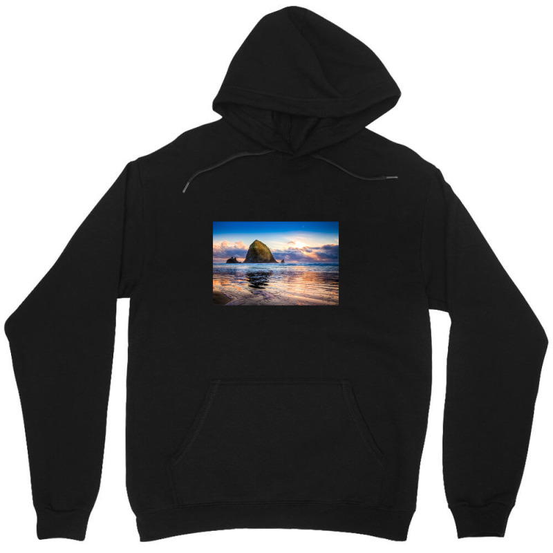 Haystack Rock Niels Nielsen Unisex Hoodie by cm-arts | Artistshot