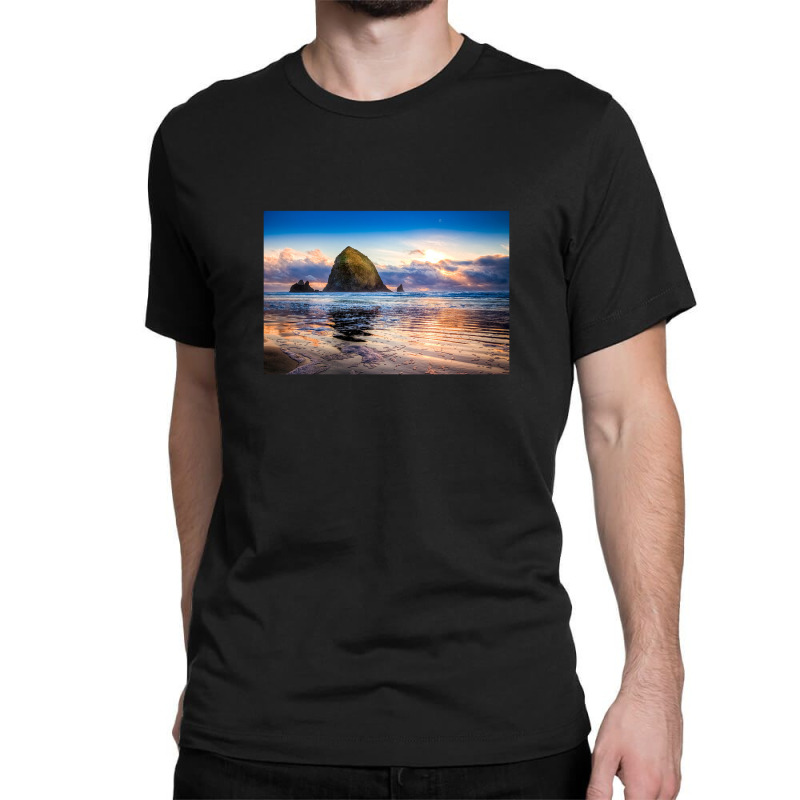 Haystack Rock Niels Nielsen Classic T-shirt by cm-arts | Artistshot