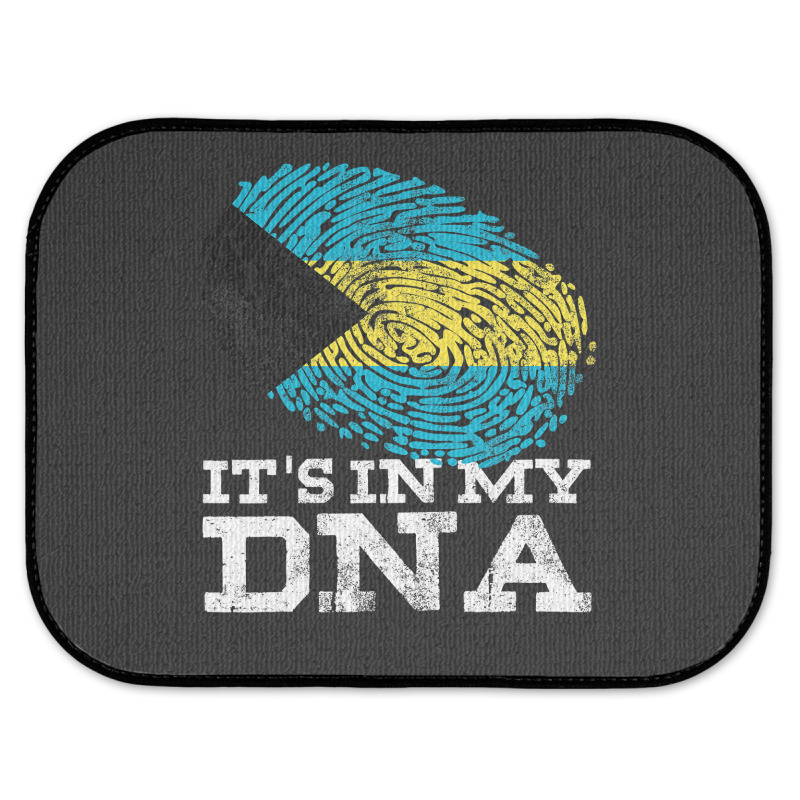 It's In My Dna Bahamian Gifts Fingerprint Proud Bahamas Flag Rear Car Mat by cm-arts | Artistshot