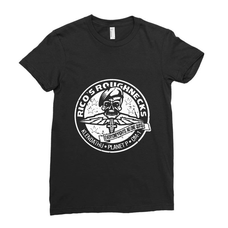 Rico's Roughnecks (panda Edition)   Starship Troopers Ladies Fitted T-Shirt by arthubnco | Artistshot