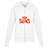 Gold #coast #suns Football Youth Zipper Hoodie | Artistshot