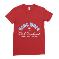 Echo Base Skiing (distressed) Ladies Fitted T-shirt | Artistshot