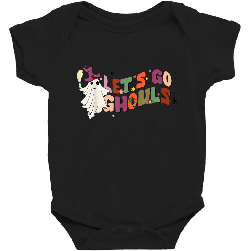 Lets Go Ghouls Boo Witch Retro Halloween Spooky Season Baby Bodysuit by Tshirts | Artistshot