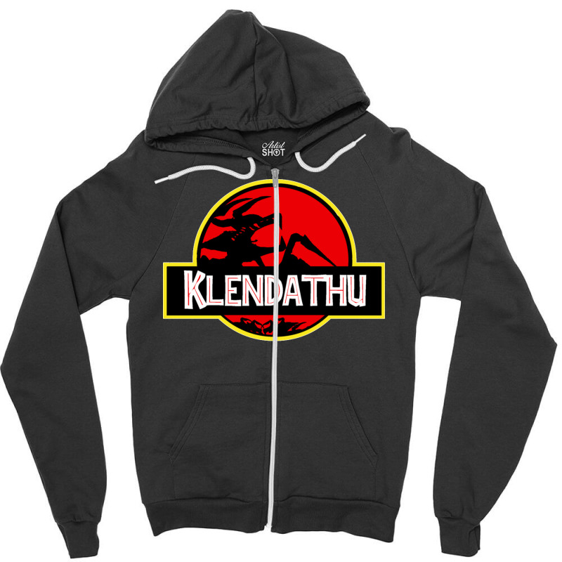 Klendathu   Starship Troopers (jurassic Park Style) Active T Shirt Zipper Hoodie by NataliaMata | Artistshot