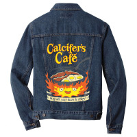 Calcifer's Cafe May All Your Bacon & Eggs Be Crispy Cooking Men Denim Jacket | Artistshot