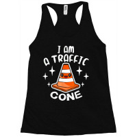 I Am A Traffic Cone Orange Lazy Easy Costume Halloween Racerback Tank | Artistshot