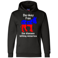 Donkey Pox Donkey Political Funny - Satire Champion Hoodie | Artistshot