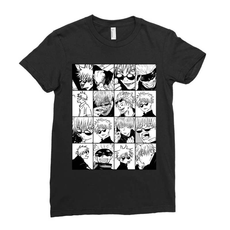 Funny Gift Black Anime Call Me Ladies Fitted T-Shirt by HayleeArtists | Artistshot