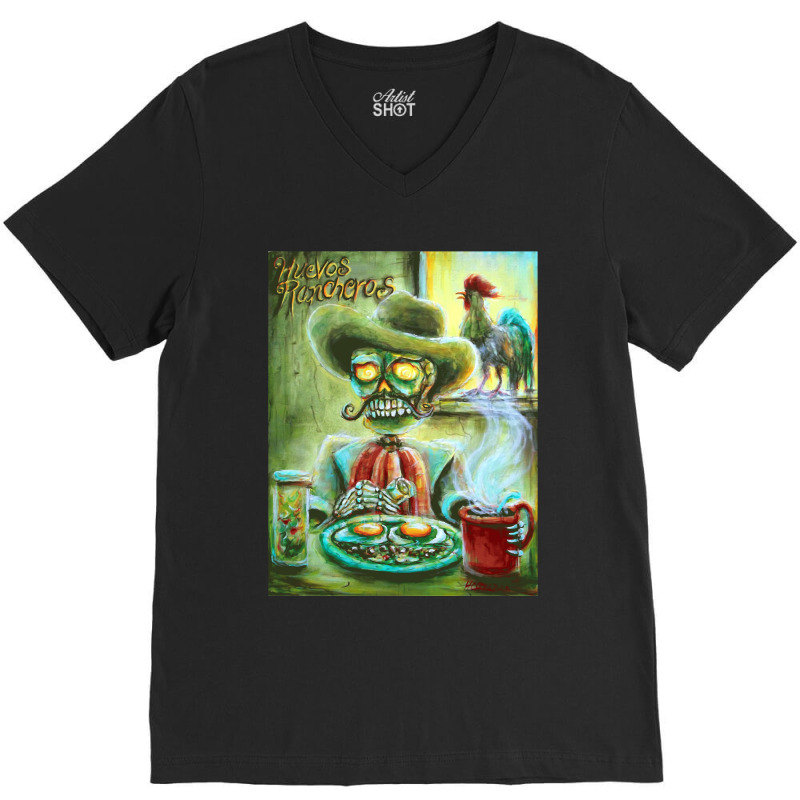 Huevos Rancheros  By Artist Heather Calderón Premium Scoop V-Neck Tee by cm-arts | Artistshot