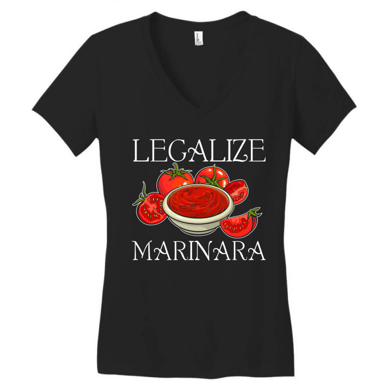 Marinara Tomato Sauce  Legalizing It Women's V-Neck T-Shirt by cm-arts | Artistshot