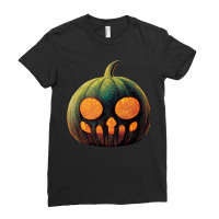 Spooky Typical Halloween Pumpkin Ladies Fitted T-shirt | Artistshot