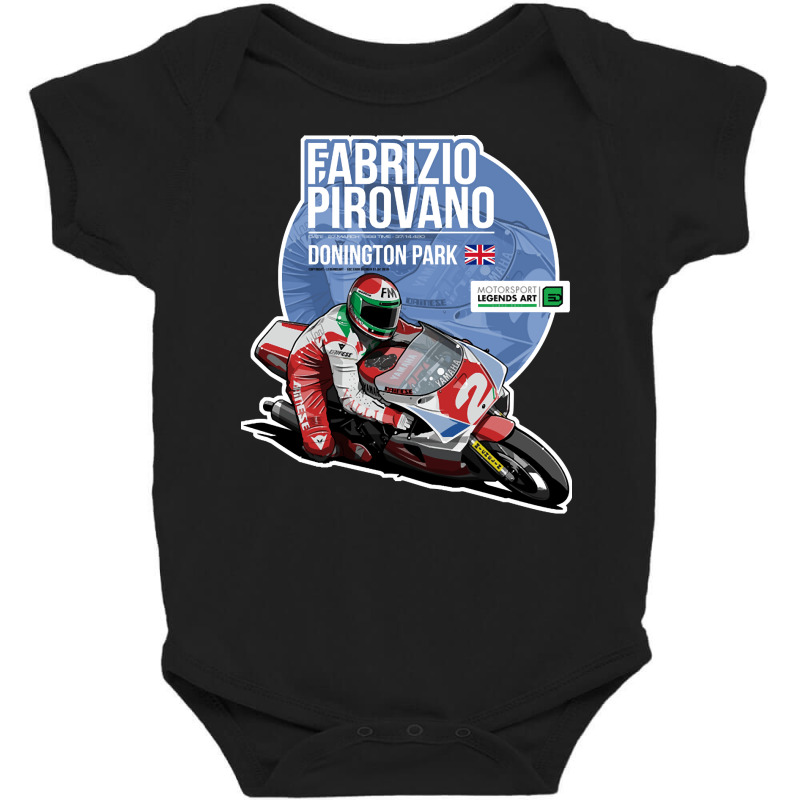 Fabrizio Pirovano, 1989 Donington Park, The Fabrizio Pirovano, Fabrizi Baby Bodysuit by SHOPADJE | Artistshot