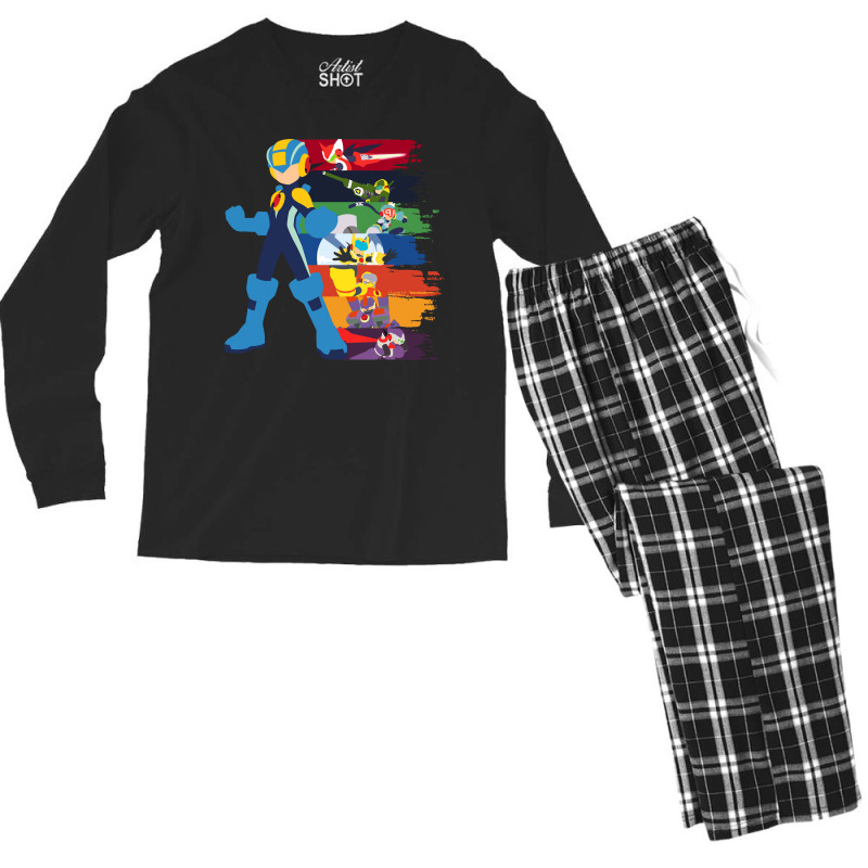 Mens Best Japanese Mega Video Man Games Gift Movie Fans Men's Long Sleeve Pajama Set by ArtistBrian | Artistshot