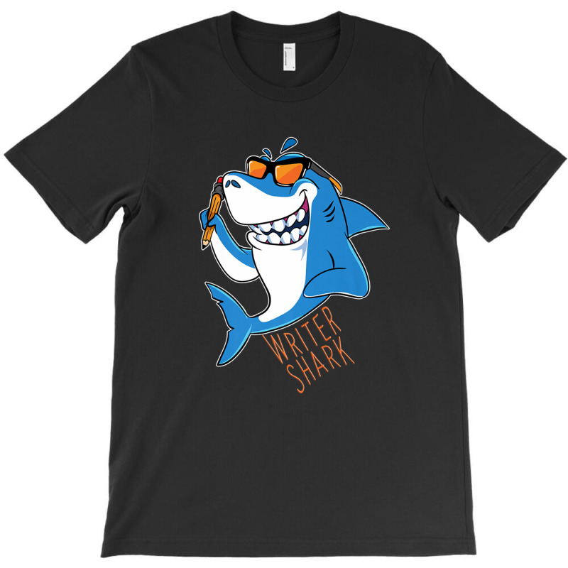 Writer Shark Penning Great Novel Sea Animal T-Shirt by LembckeAleeya | Artistshot