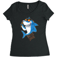 Writer Shark Penning Great Novel Sea Animal Women's Triblend Scoop T-shirt | Artistshot