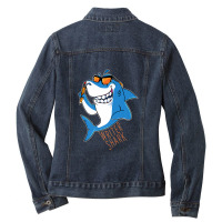 Writer Shark Penning Great Novel Sea Animal Ladies Denim Jacket | Artistshot