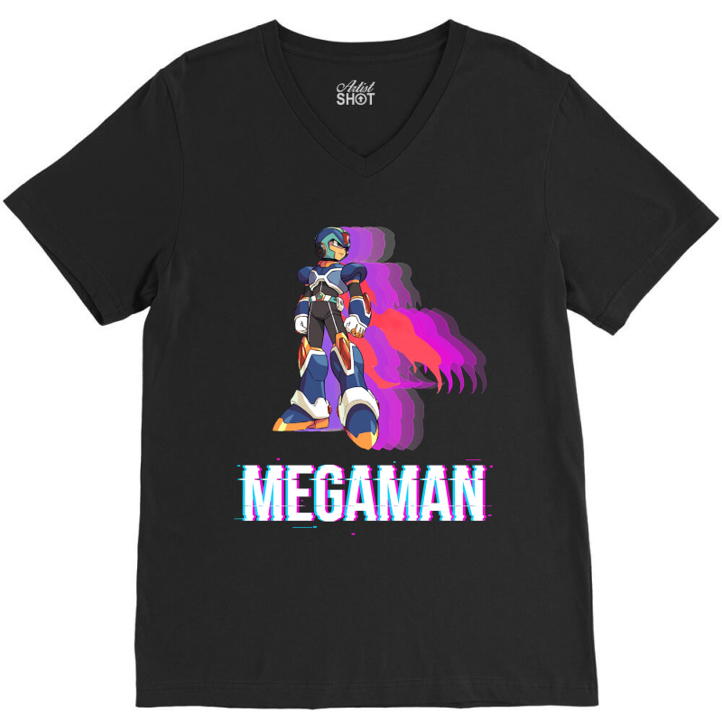 Mens Womens Mega Video Man Games Funny Fans V-Neck Tee by ArtistBrian | Artistshot