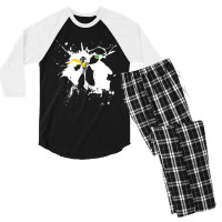 Mens Womens Scifi Mega Video Game Man Funny Men Fan Men's 3/4 Sleeve Pajama Set | Artistshot