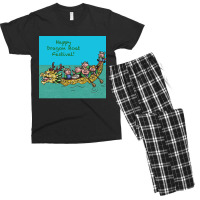 Piggy Small And Friends Dragon Boat Festival Classic Men's T-shirt Pajama Set | Artistshot