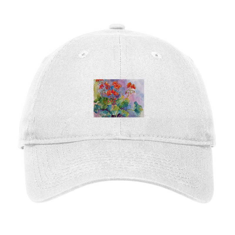 Geraniums Adjustable Cap by cm-arts | Artistshot