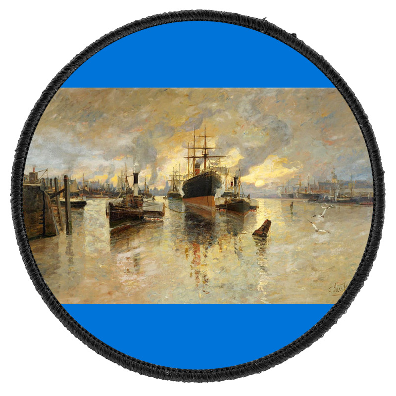 Glasgow Harbour Round Patch | Artistshot