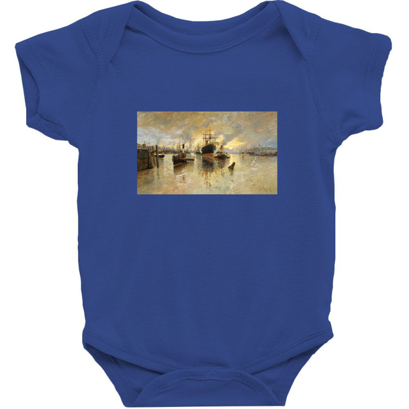 Glasgow Harbour Baby Bodysuit | Artistshot