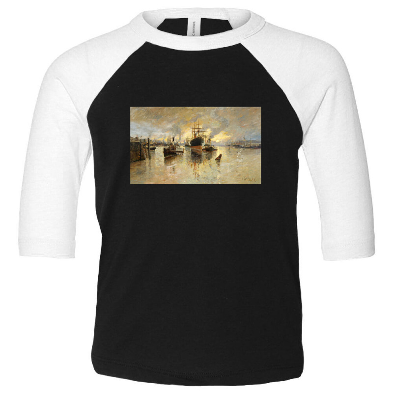 Glasgow Harbour Toddler 3/4 Sleeve Tee | Artistshot