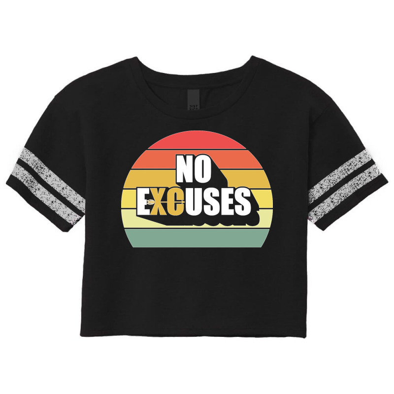 No Excuses Cross Country Track And Field Running Xc Runners Pullover H Scorecard Crop Tee by cm-arts | Artistshot