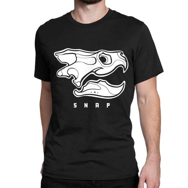 Common Snapping Turtle Skull, Side View. For Reptiles Lovers Classic T-shirt | Artistshot