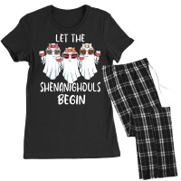 Let Shenanighouls Begin Shenanigans Ghost Halloween Women Women's Pajamas Set | Artistshot