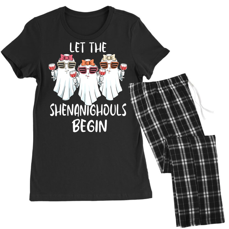 Let Shenanighouls Begin Shenanigans Ghost Halloween Women Women's Pajamas Set by Tshirts | Artistshot