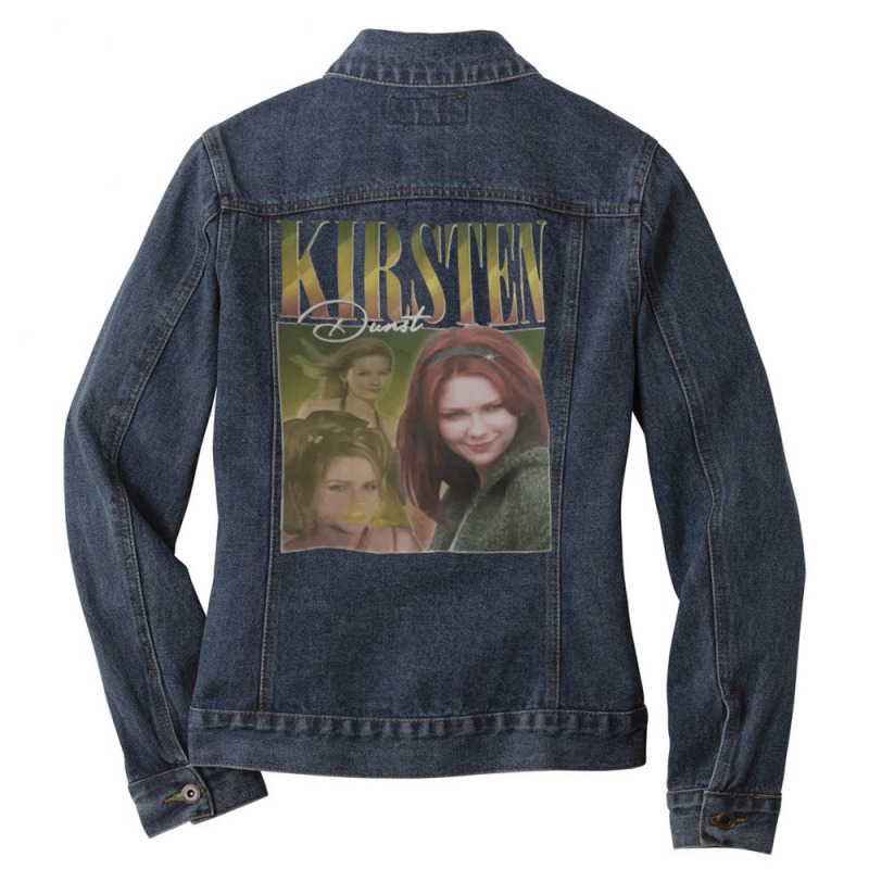 Kirsten Dunst, The Kirsten Dunst, Kirsten, Dunst, Kirsten Dunst Art, K Ladies Denim Jacket by SHOPWINHS | Artistshot