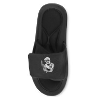 Amdre 3000 Black And White Slide Sandal | Artistshot