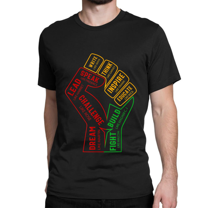 Inspiring Black Leaders Power Fishand Black History Month Video Games  Classic T-shirt by RoyDesign | Artistshot