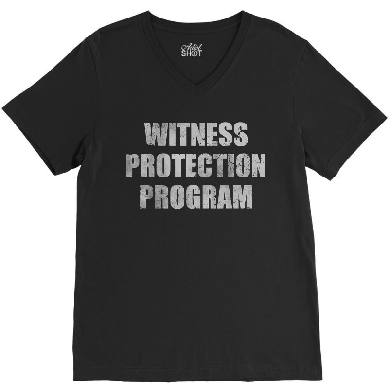 Witness Protection Program Costume Halloween Men V-neck Tee | Artistshot