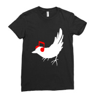 Listening Song Ladies Fitted T-shirt | Artistshot