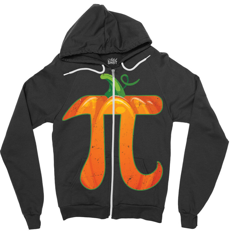 Pumpkin Pi Halloween Costume T  Shirt Funny Pumpkin Pi Halloween Costu Zipper Hoodie | Artistshot