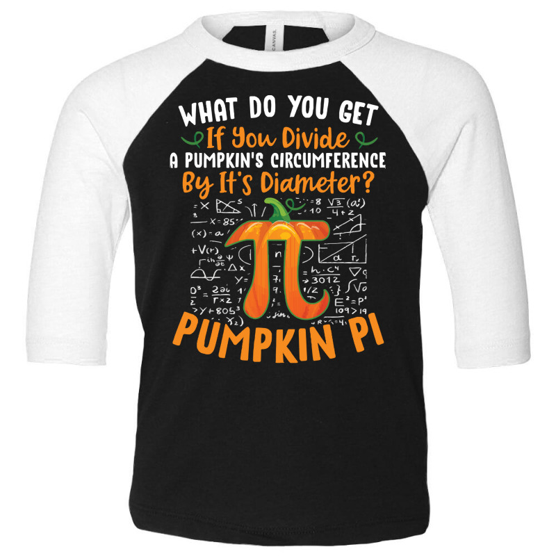 Pumpkin Pi Halloween Costume T  Shirt Funny Pumpkin Pi Halloween Costu Toddler 3/4 Sleeve Tee | Artistshot