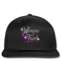 Woman Of Faith Bling Rhinestone Funny Christian Birthday Printed Hat | Artistshot