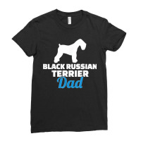 Black Russian Terrier Dad Ladies Fitted T-shirt | Artistshot