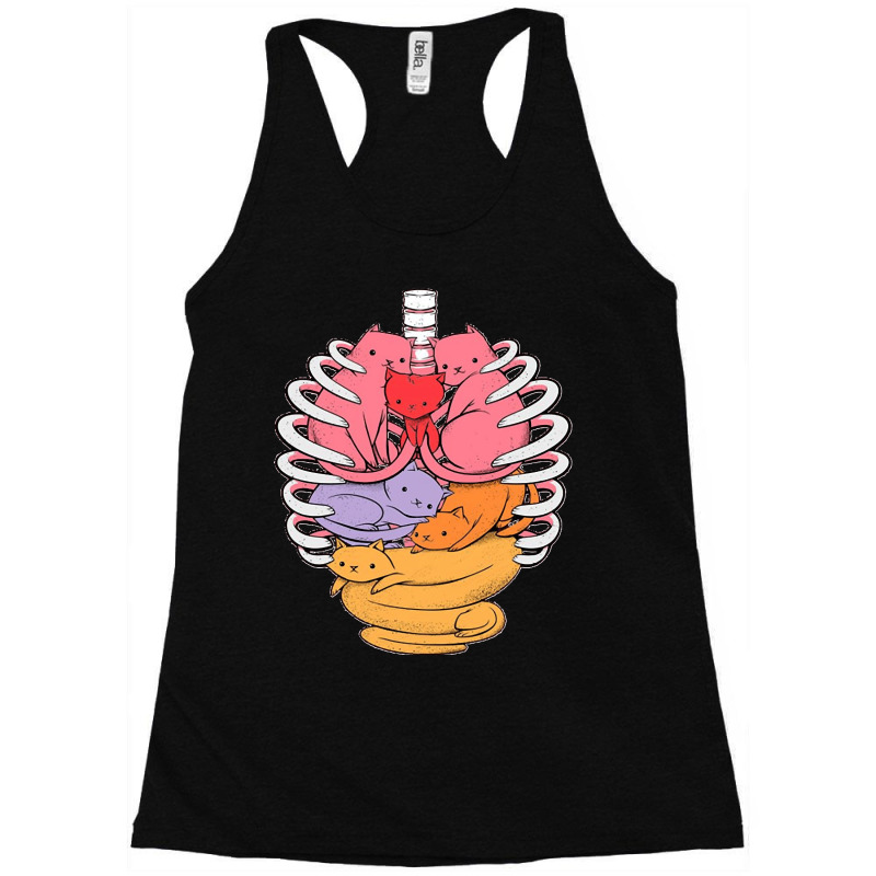 Organs Made Out Of Cats Racerback Tank by cm-arts | Artistshot