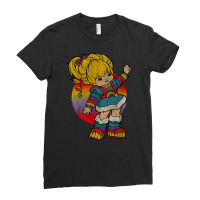 Rainbow Brite Distressed, Rainbow Brite Distressed Vintage, Rainbow Br Ladies Fitted T-shirt | Artistshot