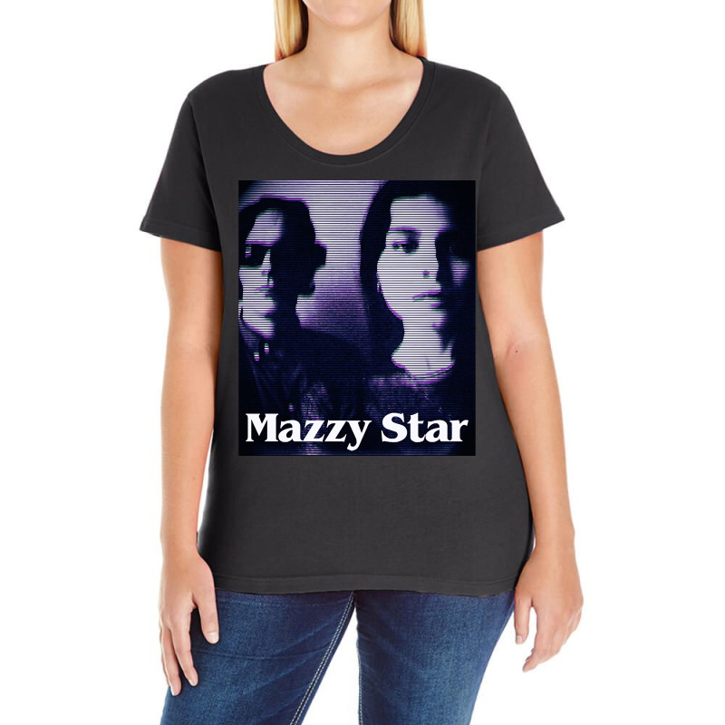 Mazzy Star, Mazzy Star Vinatge, Mazzy Star Art, Mazzy Star Painting, T Ladies Curvy T-Shirt by SHOPWINHS | Artistshot