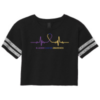 Bladder Cancers, Bladder Cancer Awareness Scorecard Crop Tee | Artistshot