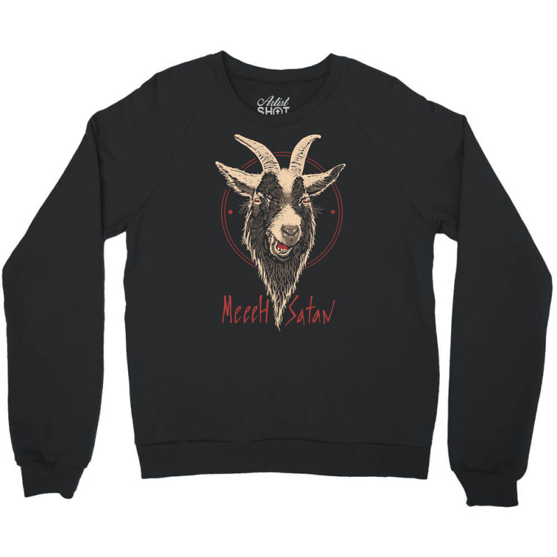 Meeeh Satan, Meeeh Satan Vintage, Meeeh Satan Art, Meeeh Satan Paintin Crewneck Sweatshirt by SHOPWINHS | Artistshot