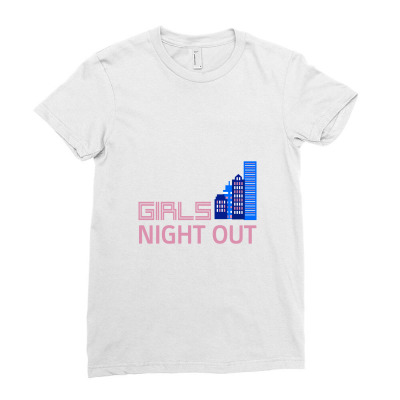 Girls Night Out Ladies Fitted T-shirt Designed By Tmgallows
